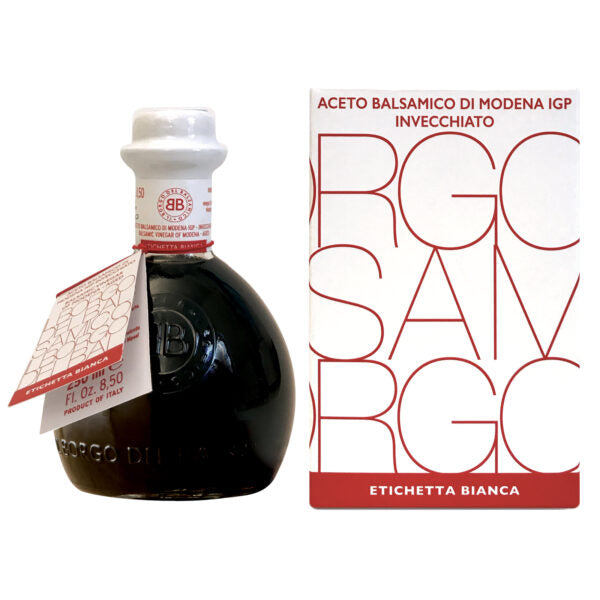 IL BORGO DEL BALSAMICO di MODENA PGI AGED WHITE LABEL LOW VISCOSITY FLASK BOTTLE - 250ml