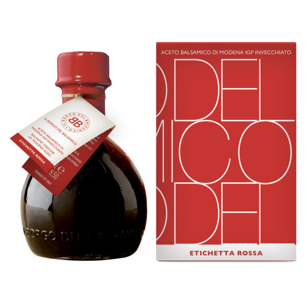 IL BORGO DEL BALSAMICO di MODENA PGI AGED RED LABEL HIGH VISCOSITY FLASK BOTTLE - 250ml