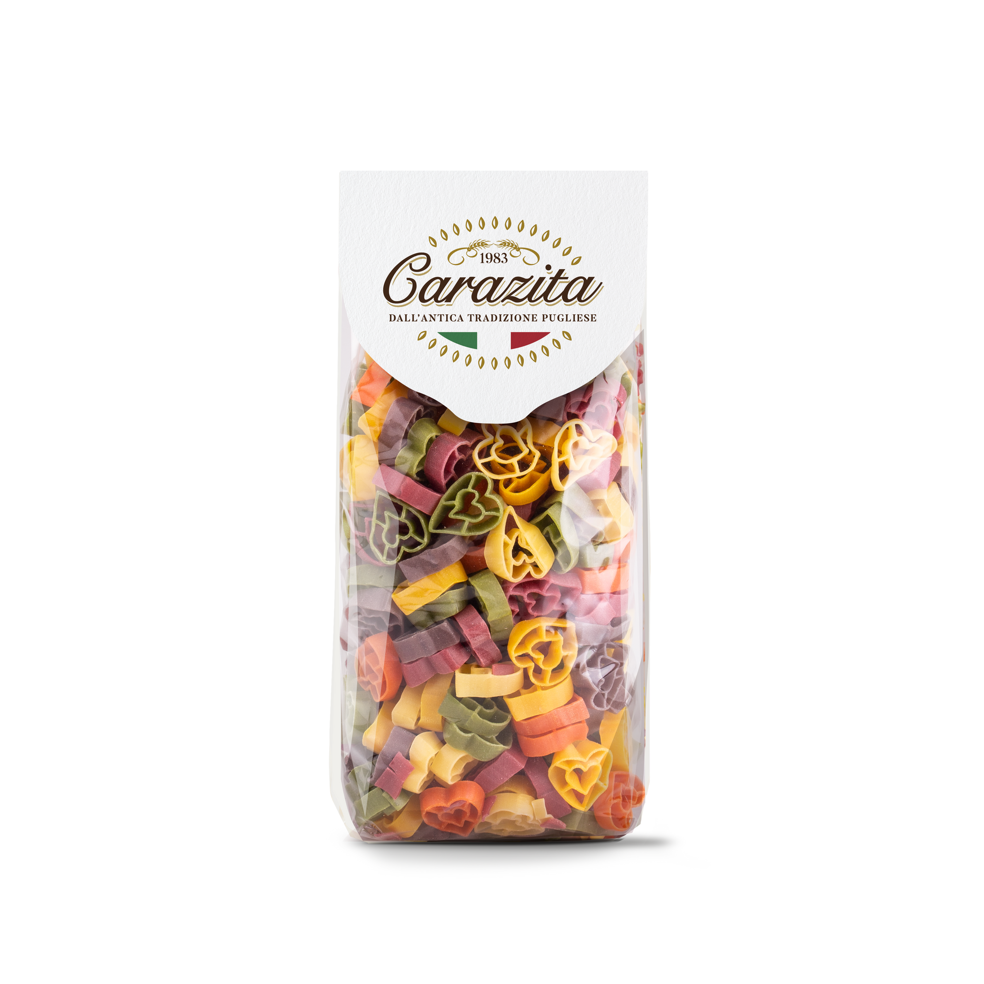 CARAZITA-HEARTS FLAVORED PASTA 500g