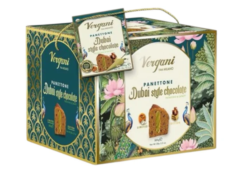 VERGANI PANETTONI MILANO 1944 - DUBAI CHOCOLATE & PISTACCHIO - 750g