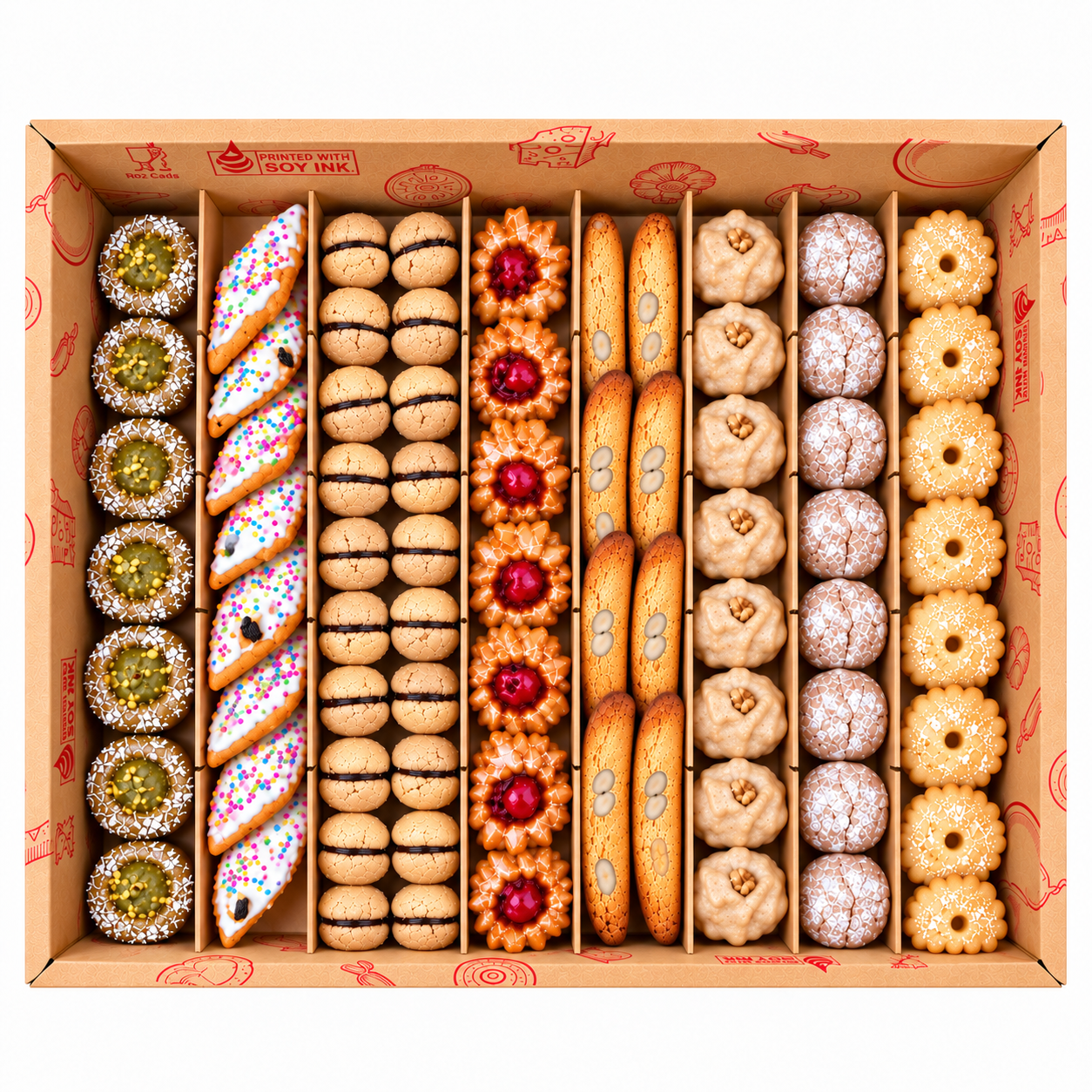 ITALIAN COOKIES - Biscotti Gourmet - Suitable for 8/10 people