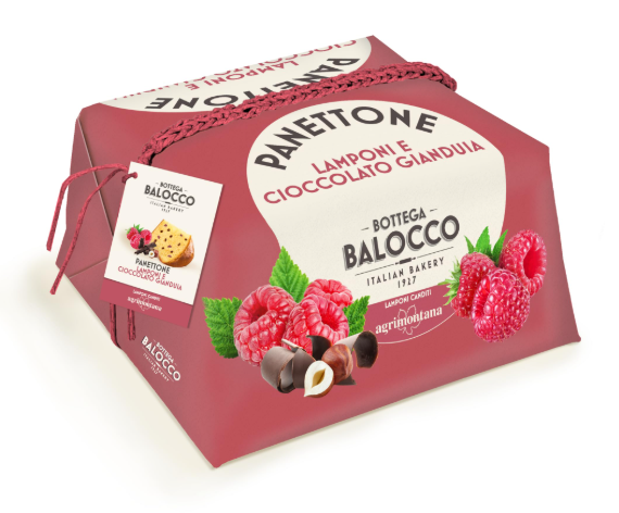 PANETTONE LAMPONE & GIANDUIA CHOCOLATE - 750g