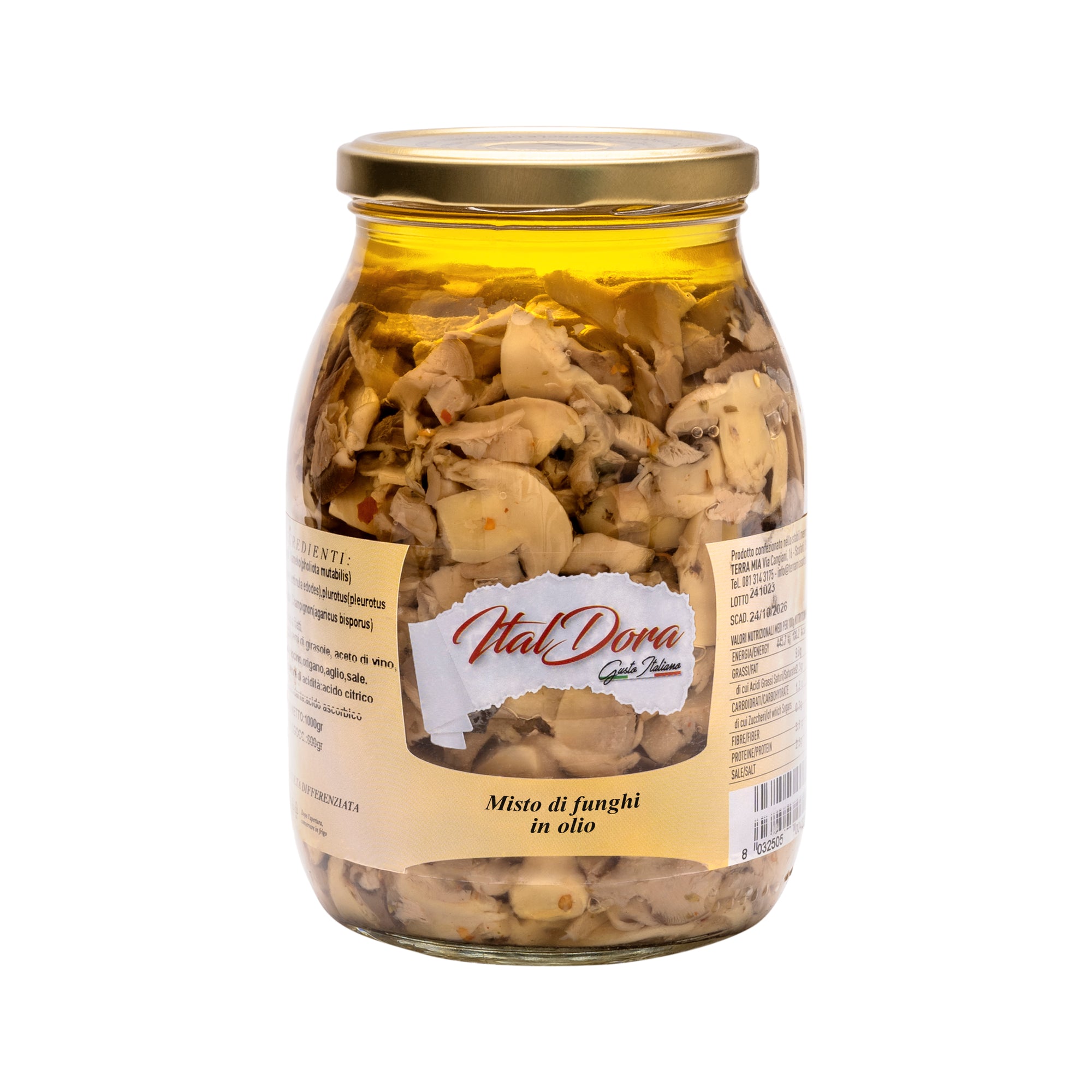 ITALDORA-Misto Funghi in sunflower oil 580g