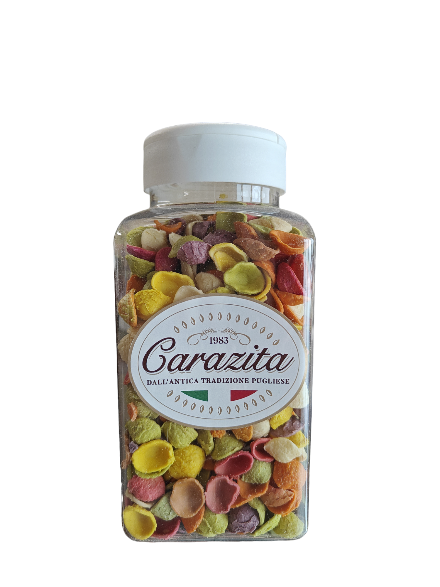 CARAZITA-ORECCHIETTE FLAVORED PASTA SQUARE TUBE 350g