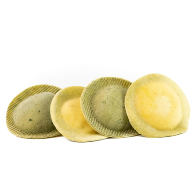 SUNFLOWER RICOTTA & WILD SMOKED SALMON - GREEN & YELLOW GIRASOLE