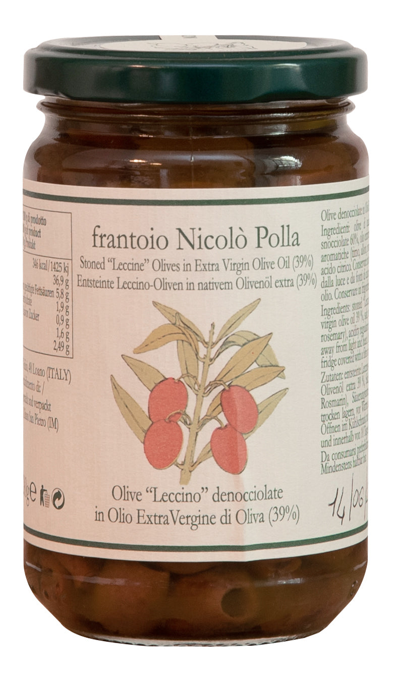 POLLA - Olive Leccine - Italy 100% - bone off in oil - 300g