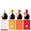 The 4 Labels of our Borgo Balsamic Vinegar of Modena PGI