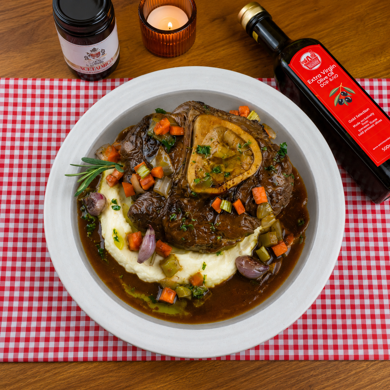 OSSOBUCO ALLA MILANESE - Braised Veal Shank Milanese style - Suitable for 2 People - average 800/900g