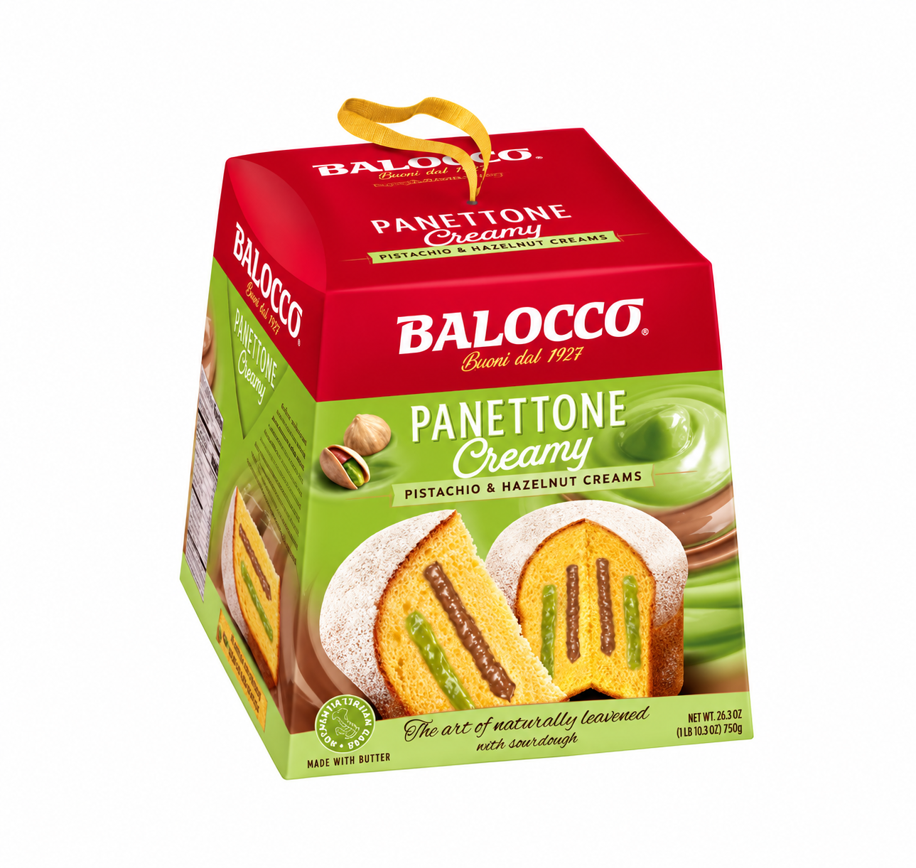 PANETTONE PISTACCHIO & NOCCIOLE BALOCCO - 800g
