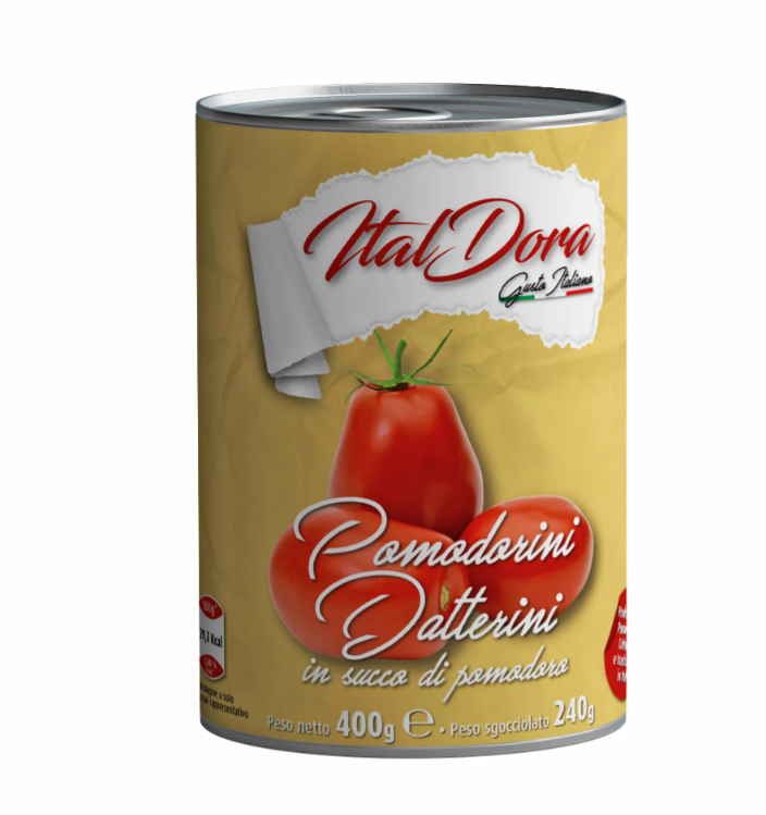 ITALDORA-Pomodorini Datterino in Succo Strappo 400g