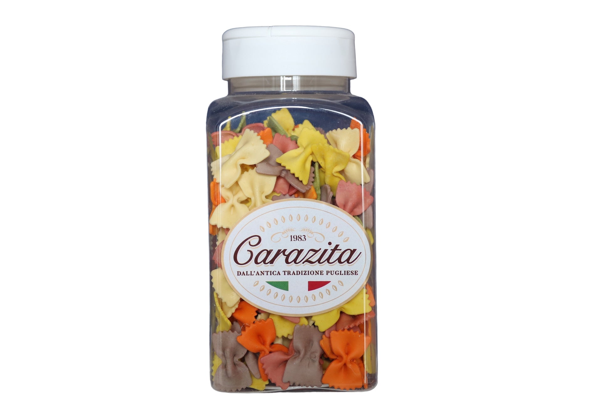 CARAZITA-RIBBONS FLAVORED PASTA SQUARE TUBE 250g