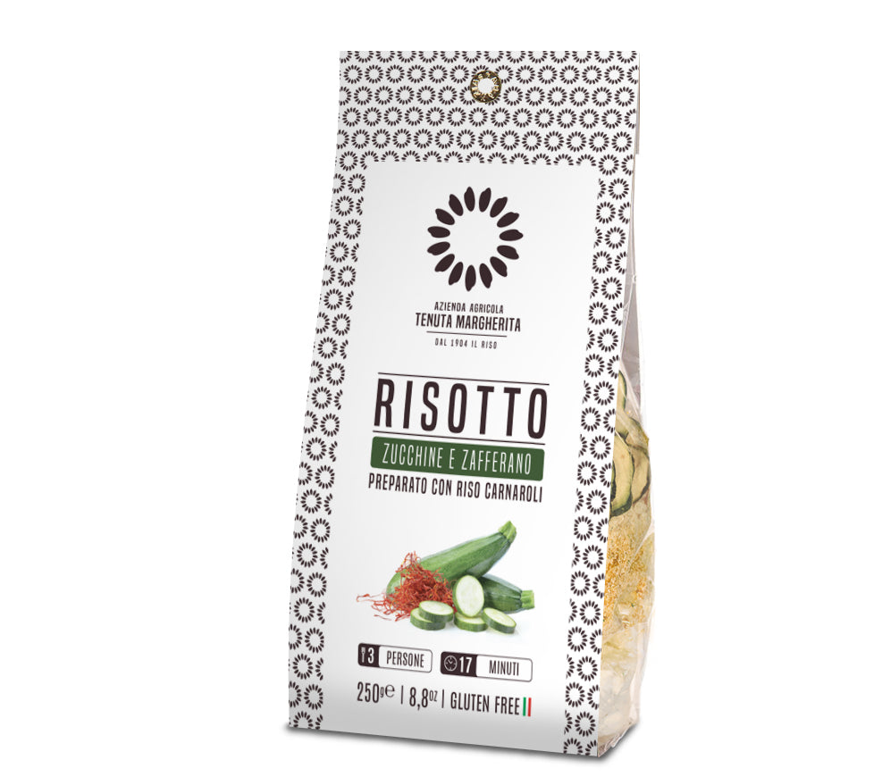Risotto zucchine e zafferano - Zucchini & Saffron - ready to cook - 250g