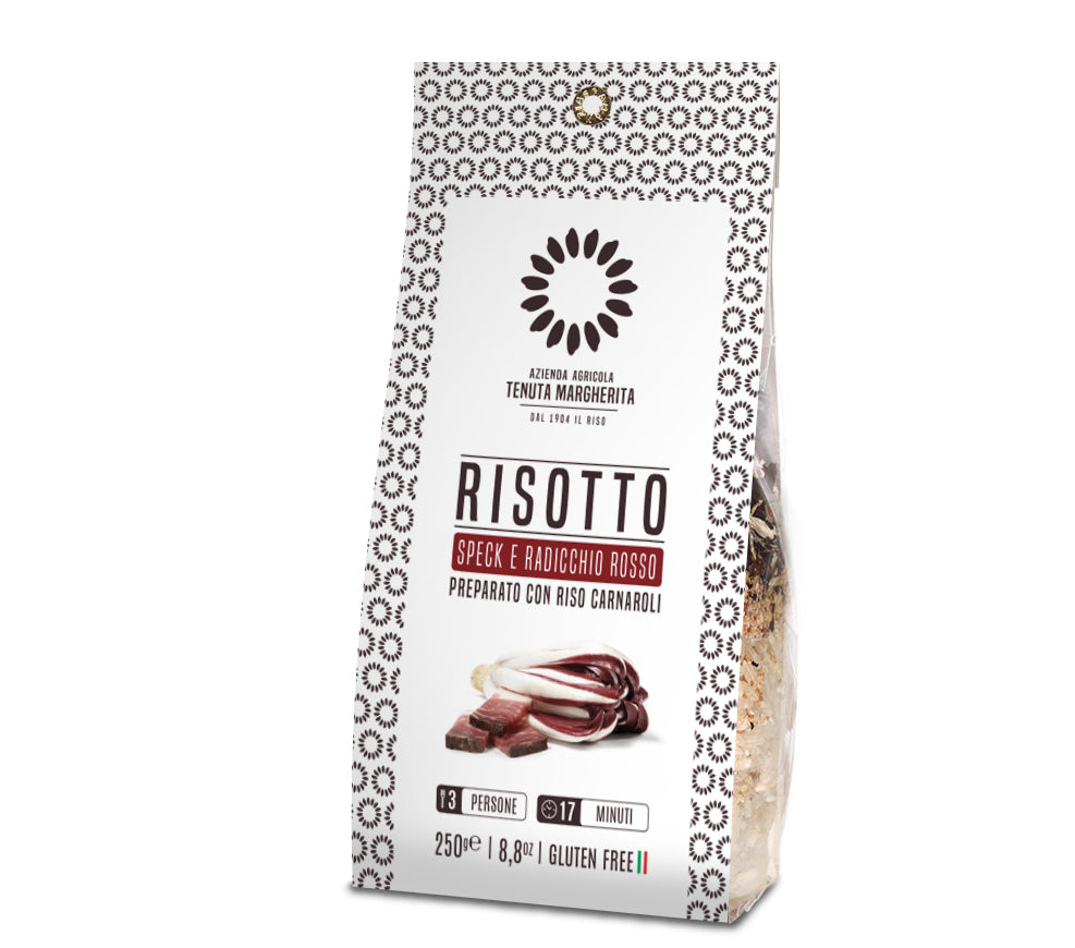 Risotto speck e radicchio - Speck & Radish - ready to cook - 250g