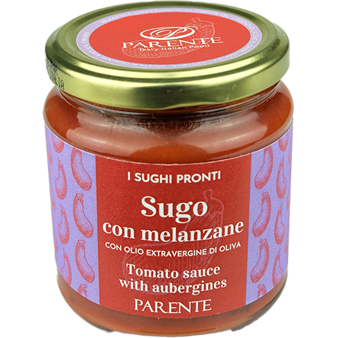 PARENTE - APULIAN AUBERGINES/EGGPLANT PASTA SAUCE - Jet Italian Deli - JID-DR-IM - Parente - Italian food - Italian grocery - Food delivery - Thailand - Wine - Truffle - Pasta - Cheese