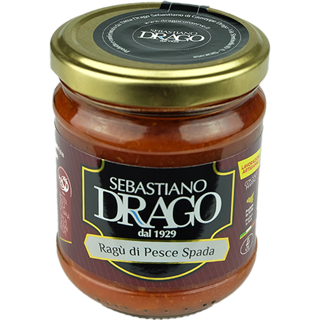 DRAGO - SWORDFISH CREAMY RAGOUT - 180g - Jet Italian Deli - JID-DR-IM - DRAGO - Italian food - Italian grocery - Food delivery - Thailand - Wine - Truffle - Pasta - Cheese