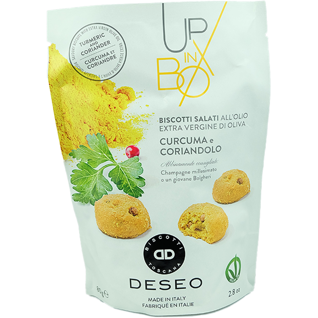 DESEO - Turmeric and Coriander Biscuits - Jet Italian Deli - JID-DR-IM - Deseo - Italian food - Italian grocery - Food delivery - Thailand - Wine - Truffle - Pasta - Cheese