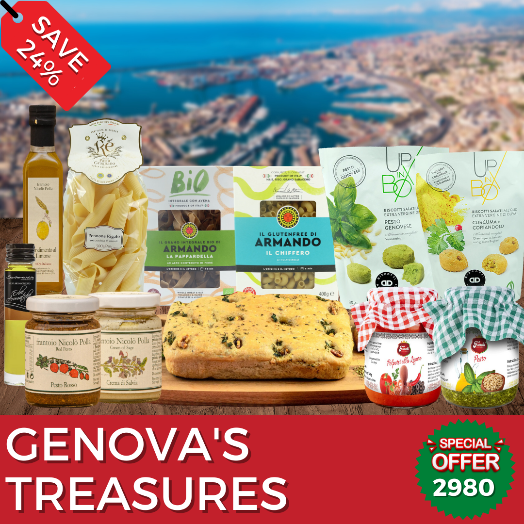 GENOVA'S TREASURES - Jet Italian Deli - Jet Italian Deli - Italian food - Italian grocery - Food delivery - Thailand - Wine - Truffle - Pasta - Cheese
