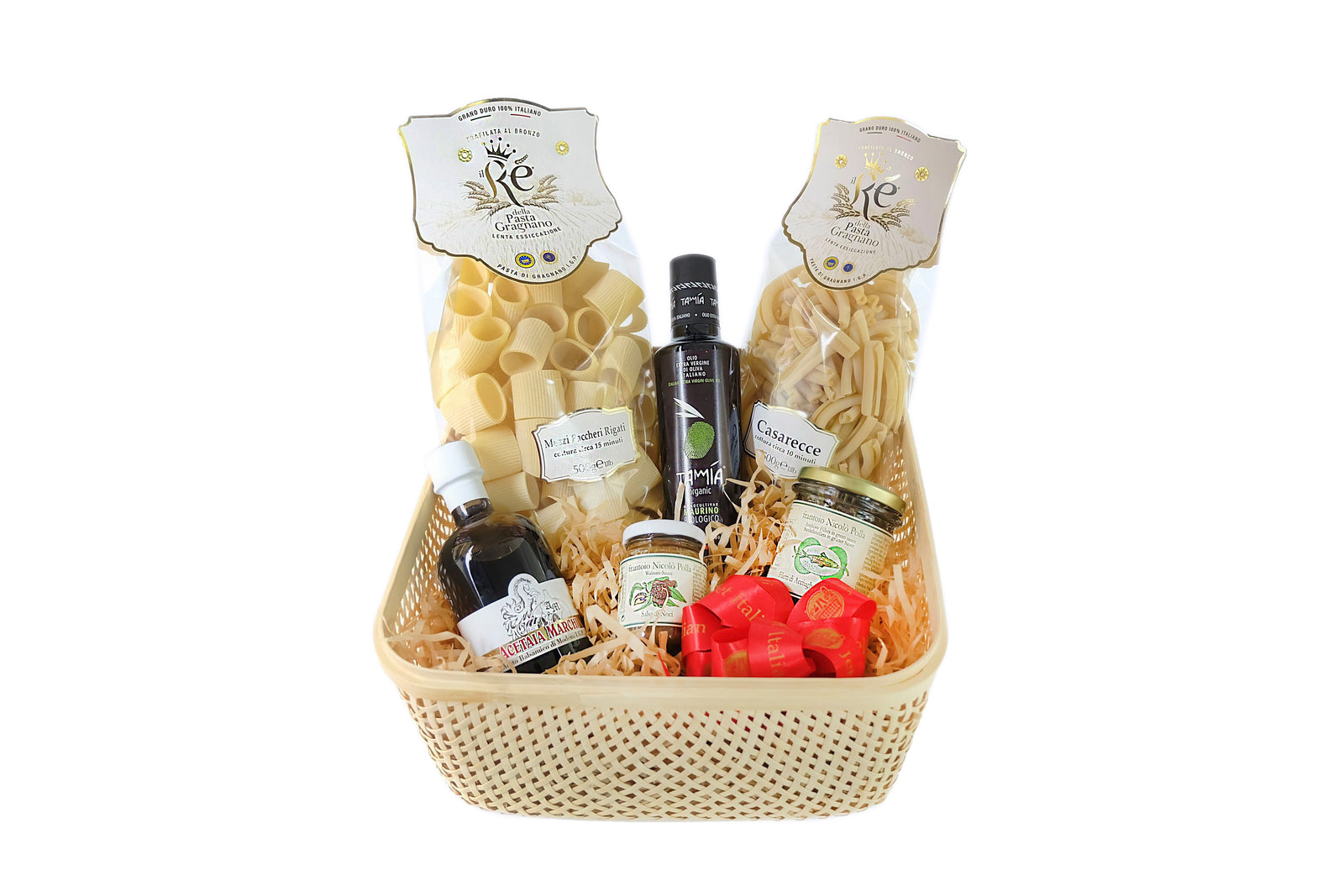 TASTE of ROME - DELUXE WOVEN HAMPER "IKEA DESIGN" - Jet Italian Deli - JID-HP-MIX - MIX - Italian food - Italian grocery - Food delivery - Thailand - Wine - Truffle - Pasta - Cheese