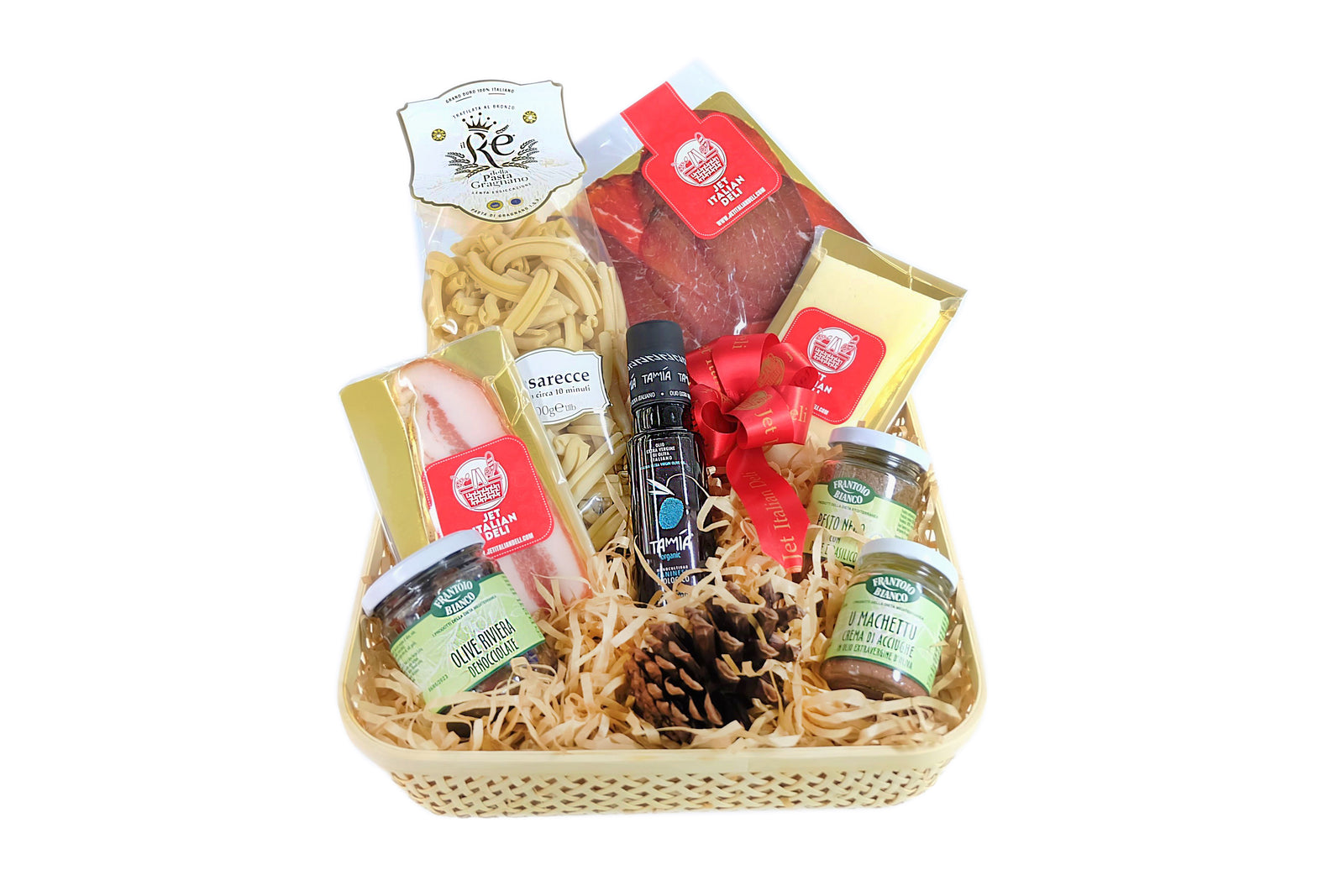 TASTE of ROME - WOVEN HAMPER "IKEA DESIGN" - Jet Italian Deli - JID-HP-MIX - MIX - Italian food - Italian grocery - Food delivery - Thailand - Wine - Truffle - Pasta - Cheese