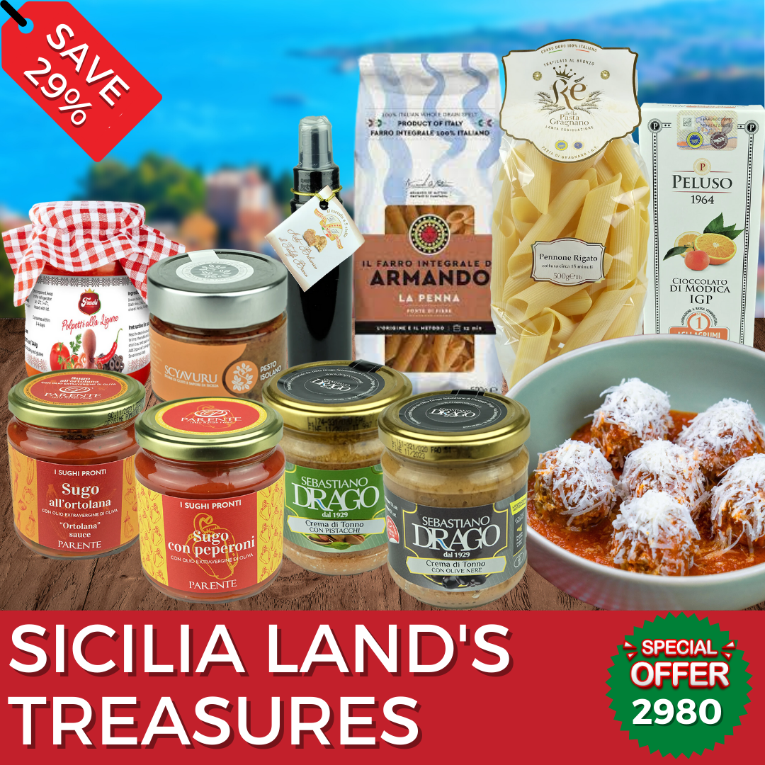 SICILIA LAND'S TREASURES - Jet Italian Deli - Jet Italian Deli - Italian food - Italian grocery - Food delivery - Thailand - Wine - Truffle - Pasta - Cheese