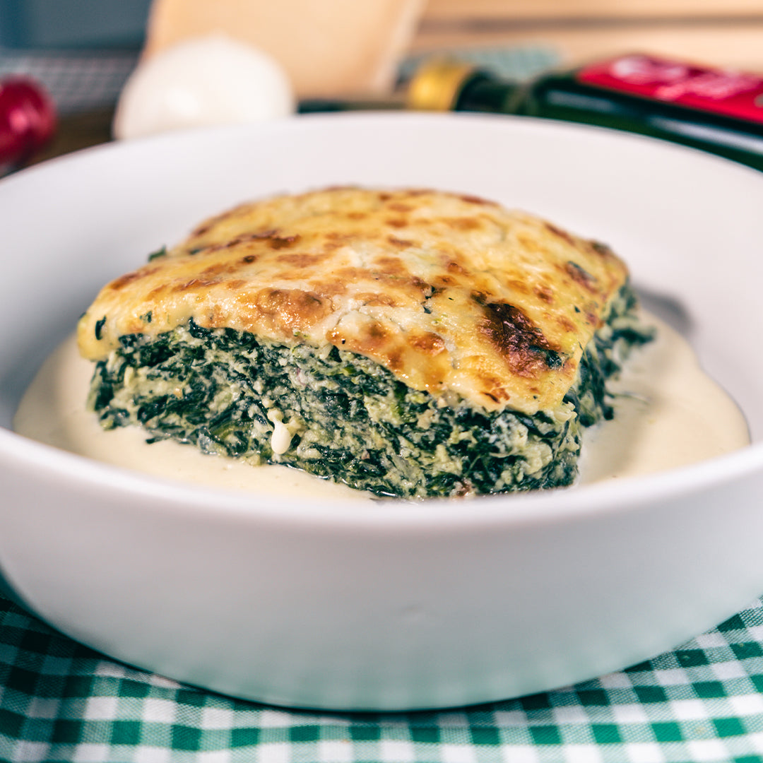 BAKED SPINACH - 550g approx. - 2 Portions - Jet Italian Deli - JID-GA-HO - ROCKFOODS BANGKOK - Italian food - Italian grocery - Food delivery - Thailand - Wine - Truffle - Pasta - Cheese