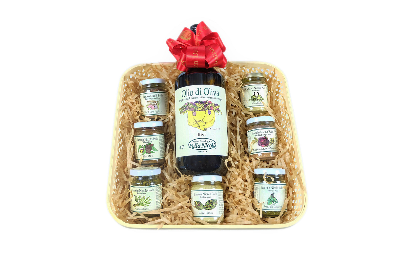 TASTE of CINQUE TERRE - WOVEN HAMPER "IKEA DESIGN" - Jet Italian Deli - JID-HP-MIX - MIX - Italian food - Italian grocery - Food delivery - Thailand - Wine - Truffle - Pasta - Cheese