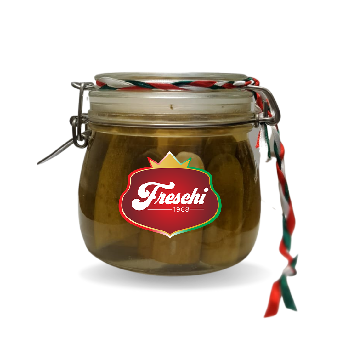 PICKLED CUCUMBERS - VEGETABLES ITALIAN STYLE - hermetic jar reusable 500g - Jet Italian Deli - JID-GA-HO - ROCKFOODS BANGKOK - Italian food - Italian grocery - Food delivery - Thailand - Wine - Truffle - Pasta - Cheese