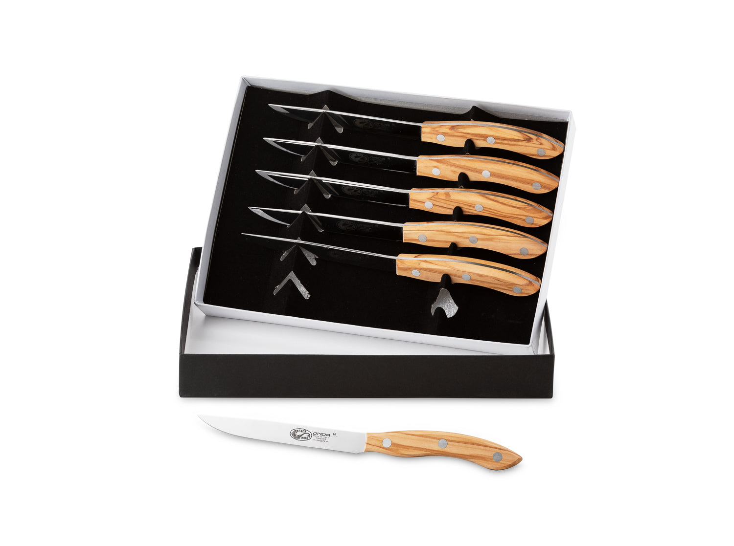 SET 6 STEAK KNIVES - COLTELLERIE ANTONINI -  GIFT BOX