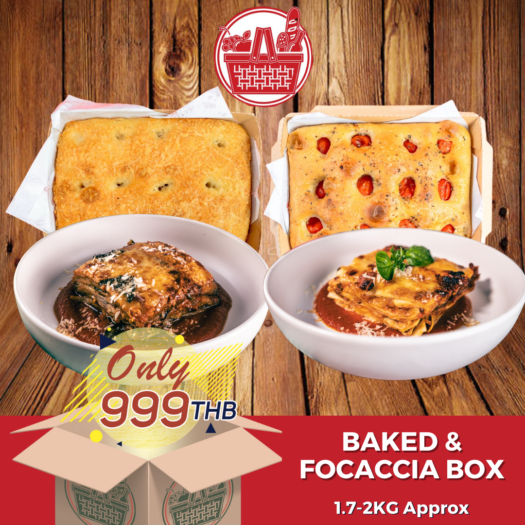BAKED & FOCACCIA BOX - Jet Italian Deli - JID-GA-HO-BOX - ROCKFOODS BANGKOK - Italian food - Italian grocery - Food delivery - Thailand - Wine - Truffle - Pasta - Cheese