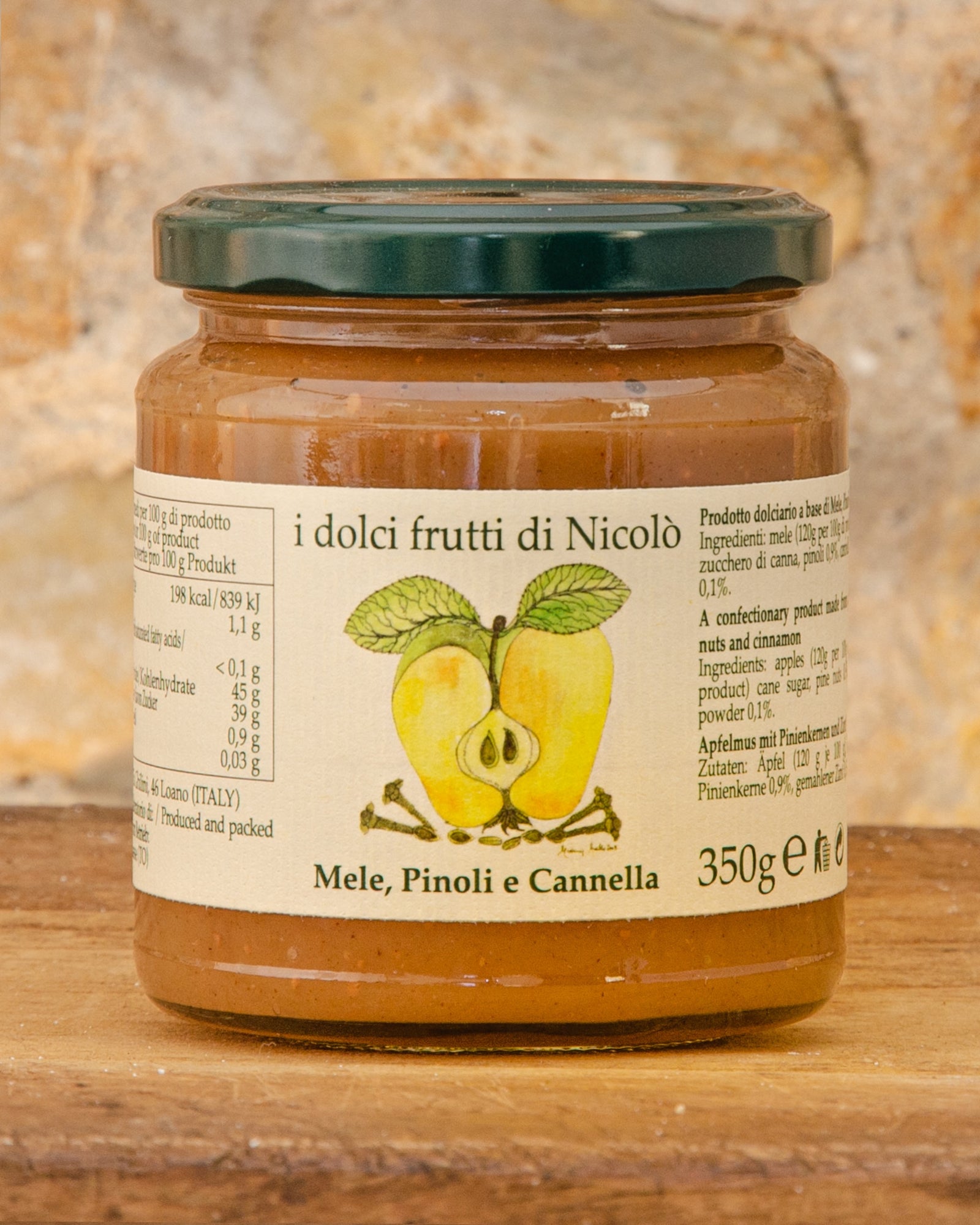 POLLA - APPLE WITH CINNAMON AND PINE NUTS - 350g