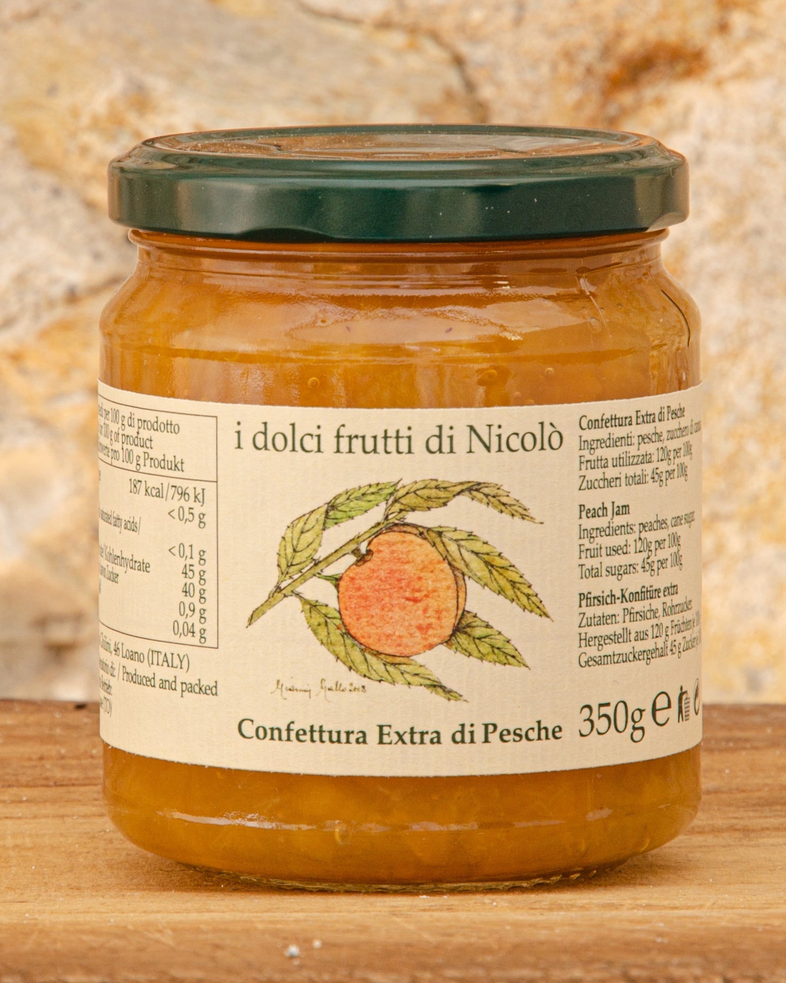 POLLA - PEACH EXTRA JAM - 350g