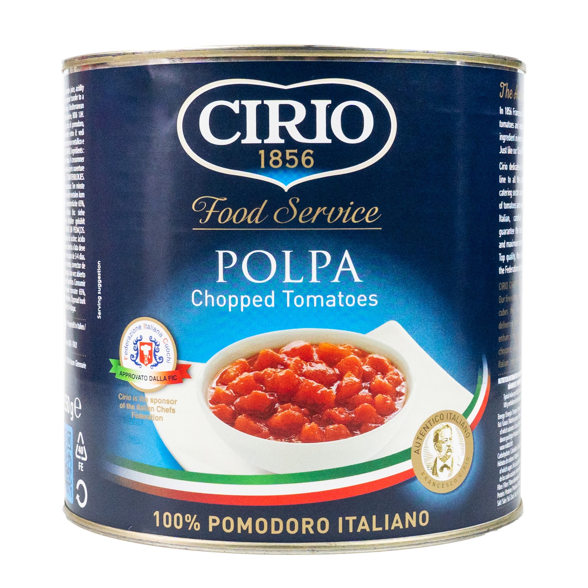 CIRIO - CHOPPED TOMATOES 2.5 Kg - Jet Italian Deli - JID-DR-LO - EWTH - Italian food - Italian grocery - Food delivery - Thailand - Wine - Truffle - Pasta - Cheese