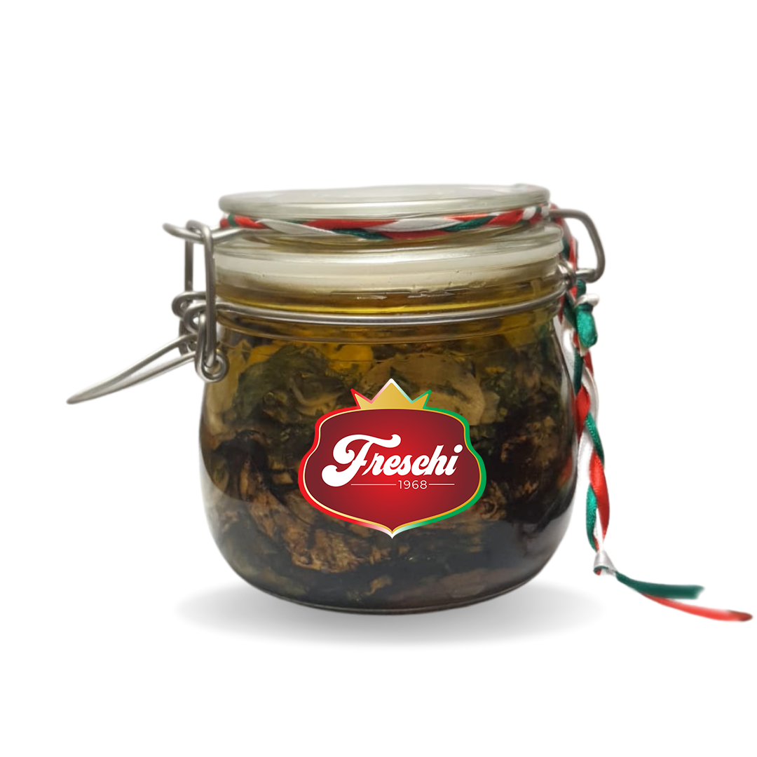 GRILLED EGGPLANT - VEGETABLES ITALIAN STYLE - hermetic jar reusable 500g - Jet Italian Deli - JID-GA-HO - ROCKFOODS BANGKOK - Italian food - Italian grocery - Food delivery - Thailand - Wine - Truffle - Pasta - Cheese