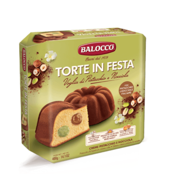 EASTER PARTY CAKE PISTACHIOS & WALNUTS BALOCCO - 400g