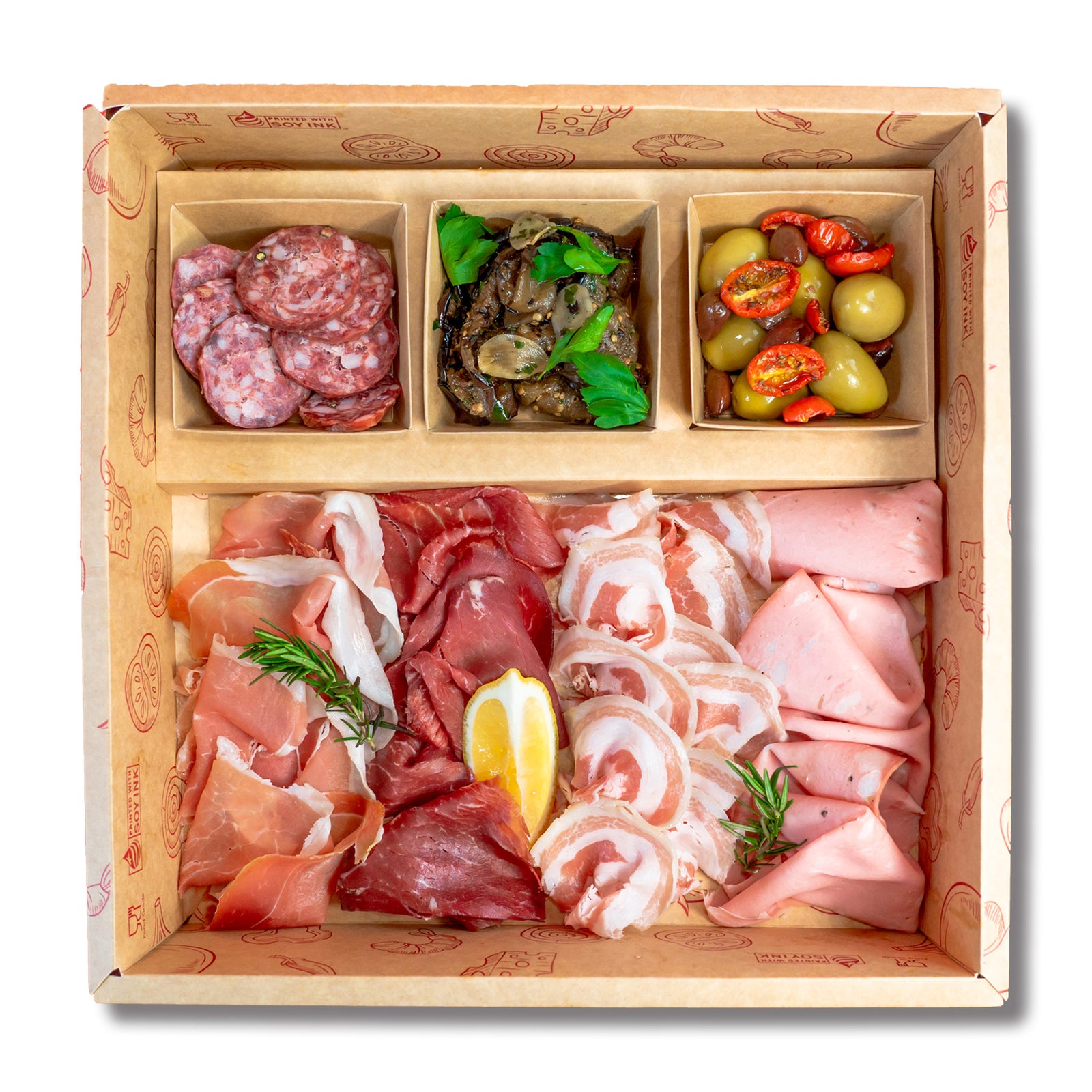 COLD CUTS - Affettati misti - Deluxe4 - 449 THB per Person - Jet Italian Deli - JID-GA-BOX-READYTOEAT - Jet Italian Deli - Italian food - Italian grocery - Food delivery - Thailand - Wine - Truffle - Pasta - Cheese