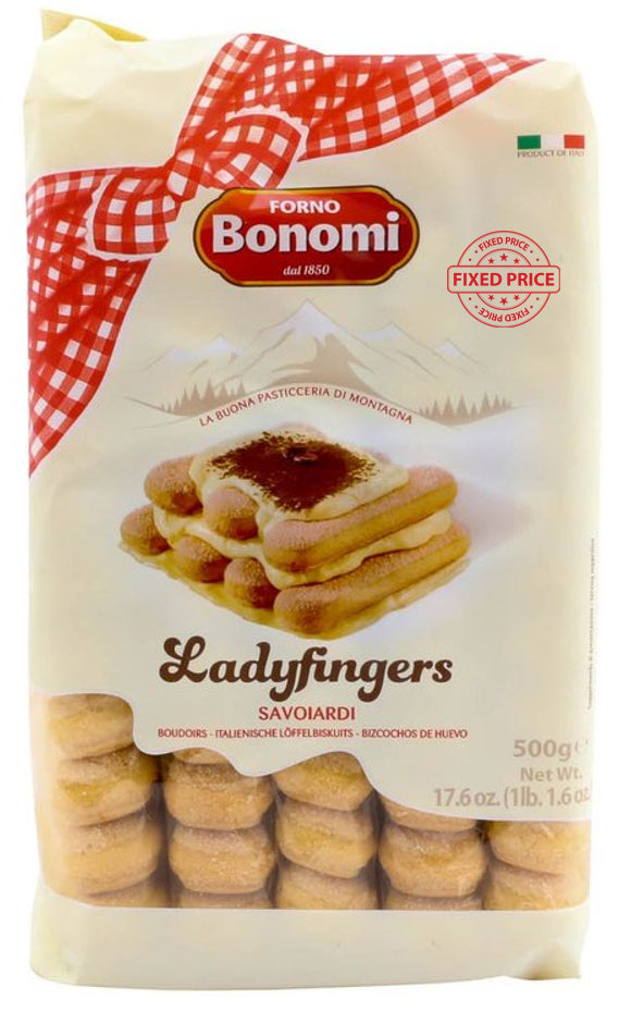 SAVOIARDI LADYFINGER BONOMI - 500g or VICENZOVO 400g - Jet Italian Deli - JID-DR-LO - ZAINO - Italian food - Italian grocery - Food delivery - Thailand - Wine - Truffle - Pasta - Cheese