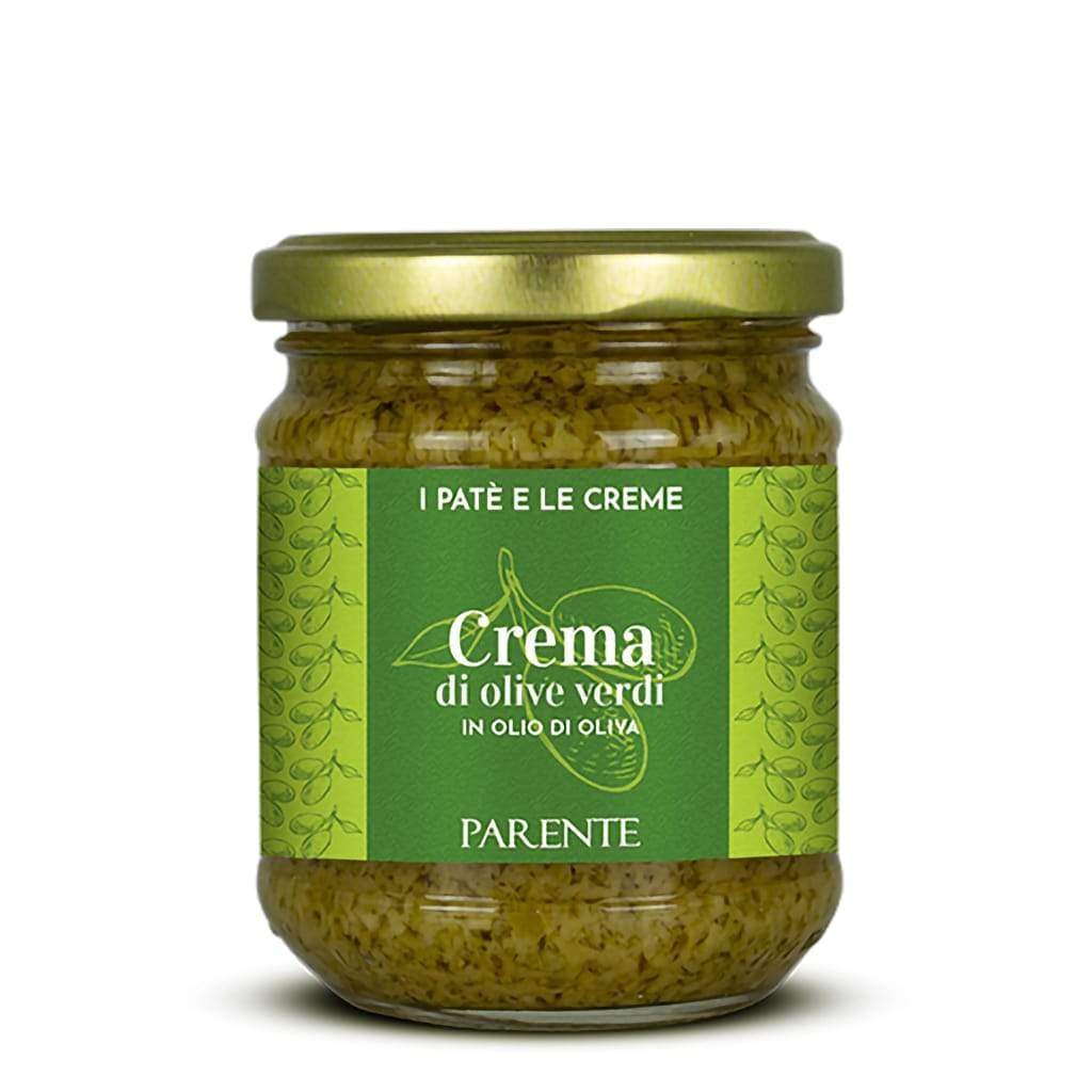 PARENTE - GREEN OLIVES PATE' IN EVO OLIVE OIL - Jet Italian Deli - JID-DR-IM - Parente - Italian food - Italian grocery - Food delivery - Thailand - Wine - Truffle - Pasta - Cheese